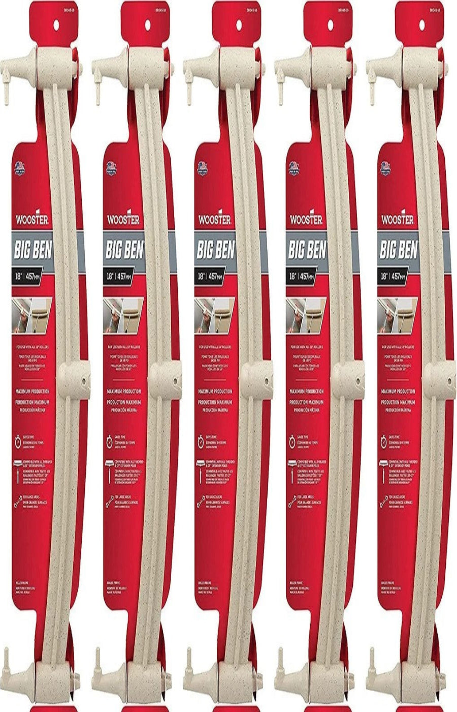 Wooster 18" Big Ben Roller Frame 5 pack $80.00